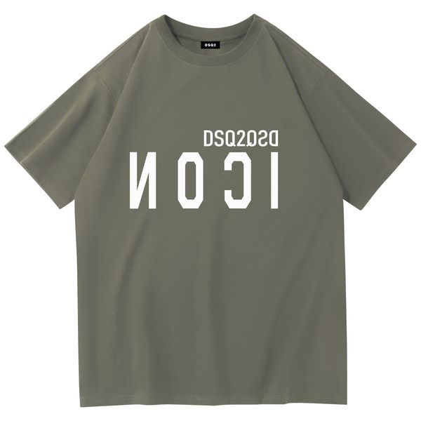 Nueva camiseta clásica para hombre 2023 DSQ2, camiseta con estampado de letras de marca de alta calidad, jersey de diseñador C, Camiseta de algodón con cuello redondo, S-4XL