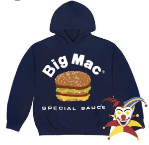 Nouveau 2023 Sweats à capuche masculine Sweats Sweats Primer Pusine Cactus Flee Market Big Mac Sauce spéciale Hamburger Hoodie Men Femmes 1 Best Quality CPFM Pullover Hooded T230111