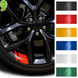 Nuevo 2023 nuevo 6 uds pegatina reflectante para llanta de rueda de coche calcomanías de cubo de rueda para CHERY TIGGO 3 4 5 7 PRO 8 pegatinas de vinilo Hash Mark Stripe