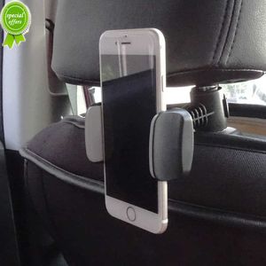 Nieuwe 2023 Nieuwe universele auto -achterstoel hoofdsteun ondersteuning beugel verstelbare 360 ​​graden roterende iPad mobiele telefoon zwarte beugel in de auto