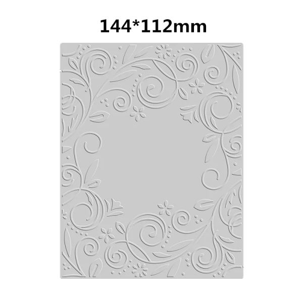 NOUVEAU 2023 Swirls Orna Swirls Fond Hot Foil Plaque Scrapbooking pour les cadres de fabrication de papier Artisanat sans tampon Dies