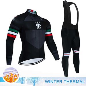 Nouveau 2023 Pro hiver thermique polaire ensemble vêtements de cyclisme hommes maillot costume Sport équitation vélo vtt vêtements bavoir pantalon ensembles chauds Ropa Z230130