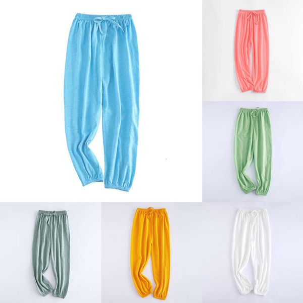 Pantalones antimosquitos para niños y niñas, pantalones de algodón de bambú para niños, ropa de dormir de Casa con aire acondicionado, mallas para bebés, novedad de verano 2023