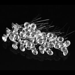 NOUVEAU 2024 1 boîte Diamond Big Big Head Pins Cornités corsages Pins Bouquet de mariage Bouquet de bouquet aiguilles Pinds Pins Travel ACCESSOIRES DE COULEUR