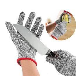 NEW 2024 1 Pair HPPE Kitchen Gardening Hand Protective Gloves Butcher Meat Chopping Working Gloves Mittens Women Men's gloves DropshippinButcher