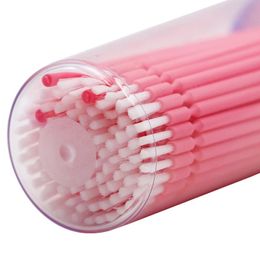 NIEUW 2024 100 PCS Wegwerp Microbrush wimpers Extensie Individuele Lash Verwijdert watervak Microborstel voor wimperverlengingsgereedschap voor wimper
