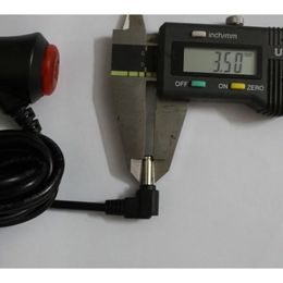 NIEUW 2024 12V 24V DC 2.1x5.5mm auto -adapter oplader sigarettenaansteker Power plug koord met schakelaar3.5 meter kabel voor autoloniemona camera voor auto