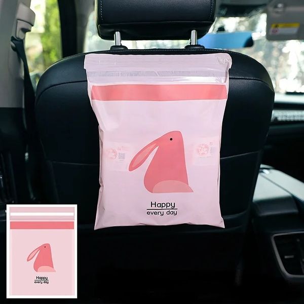 NUEVA 2024 15 PCS Bolsa de basura de automóvil desechable La basura impermeable de la basura de la basura de la basura que se adhiere a cualquier lugar dentro de las bolsas de su automóvil