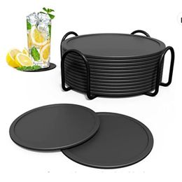 NIEUW 2024 1PC Siliconen Non-slip Drink Coaster Set Holder Cup Mat Pad Tafel Placemats Niet-slip Coffeee Kitchen Accessoires