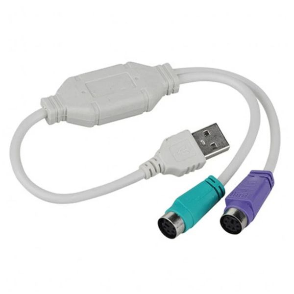 NOUVEAU 2024 1PC USB Male à PS / 2 PS2 Femelle Cable Câble Cable Corde Coltter Clavier pour le câble de convertisseur de clavier pour convertisseur de clavier