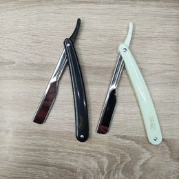 new 2024 1PCS 2-color In 2023, The New Men's Manual Razor Straight Edge Stainless Steel Razor Folding Razor Bladestainless steel for men's