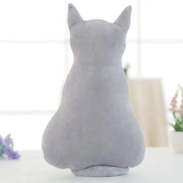 Nuevo 2024 1pcs Silhouette Cat Animales Plush Cushion Molly Toys 30 cm de gato de peluche suave Camión de colchón de muñecas Juguetes para niños para