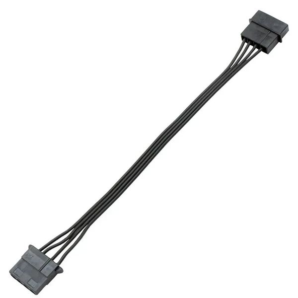 Nuevos cables de computadora 2024 1x grandes 4 pines machos a hembra 4p Cable de extensión de alimentación IDE 18AWG para cables de hardware de la PC con conector Molex para