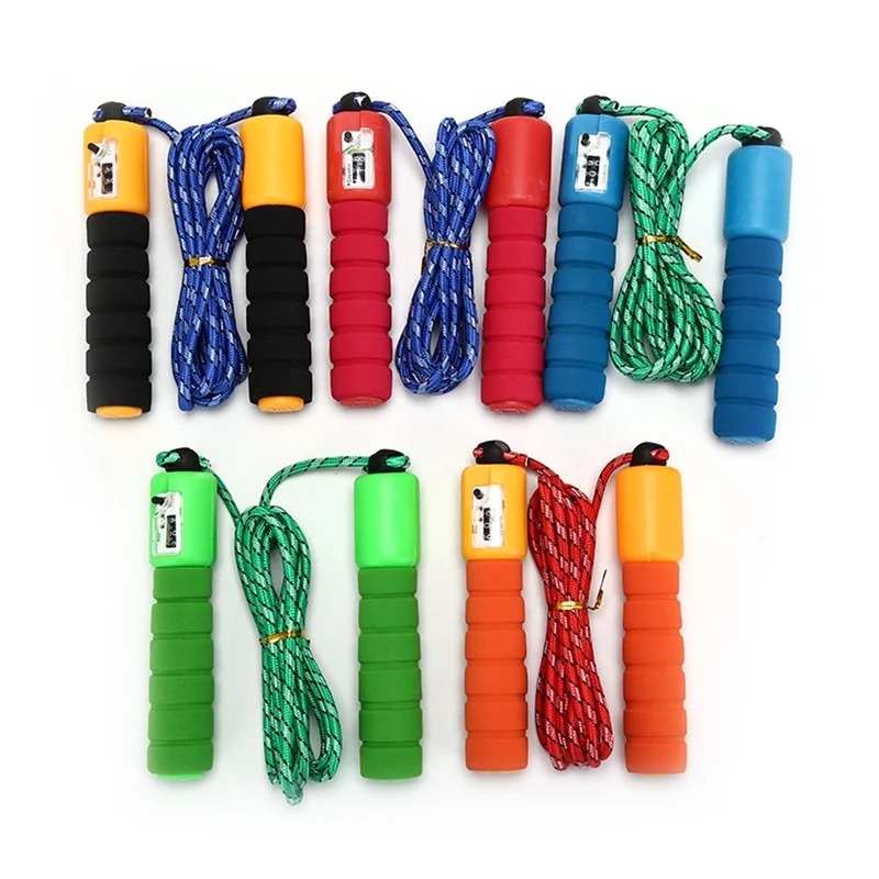 new 2024 2.6m Adjustable Sports Fast Count Jump Rope Jumper Calorie Gym Exercise Fitness Accessories Random Color for Adjustable Sports Jump