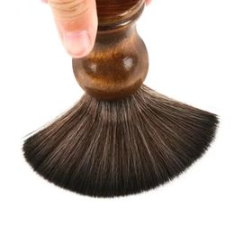 Nuevo 2024 2023 Cabello de afeitado para hombres Barber salón salón de la barba del dispositivo de limpieza de la barba herramienta de afeitar la afeitadora con mango de madera 1. para el cabello