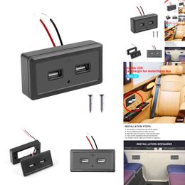 Nuevo 2024 2024 OTRO AUTO Electrónica Dual Cobre de cargador USB 4.8A 3.1A Para motocicleta ATV ATV Boat Car RV Bus 2.1A 2.4A Muebles de automóvil Outiendo cargador