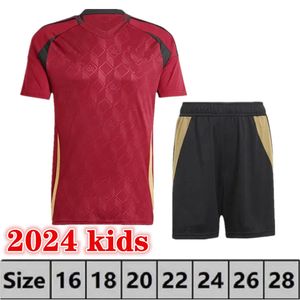 NIEUW 2024 2025 België Jersey Home Away Soccer Jerseys Mens Kids 24 25 Maillot Foot Belgiques de Bruyne Lukaku voetbalshirt Uniform 9031