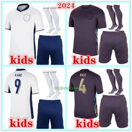 Nuevo 2024 2025 ENGLanDS camiseta de fútbol BELLINGHAM camisetas de fútbol kits para niños calcetines 24 25 hombres KANE SAKA RASHFORD SANCHO GREALISH FODEN camisetas de fútbol uniforme