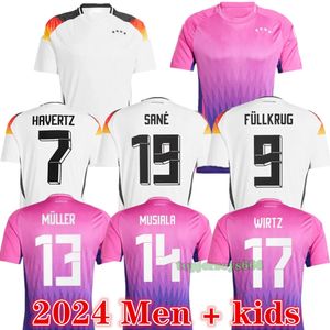 Nuevo 2024 2025 GermanyS HAVERTZ camisetas de fútbol kits de fútbol para niños 24 25 Mens Germanys HUMMELS KIMMICH GNABRY MULLER camiseta de fútbol uniforme