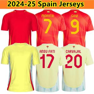 Nouveau 2024 2025 Maillots de football Espagne PEDRI LAMINE YAMAL RODRIGO PINO MERINO SERGIO M.ASENSIO FERRAN C.SOLER 24 25 Hommes Enfants HERMOSO REDONDO CALDENTEY Maillot de football