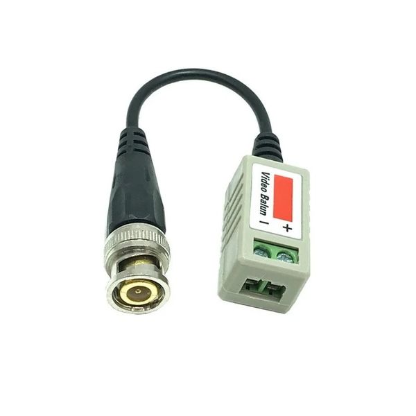 Nuevo 2024 2pcs (1 pares) AHD/CVI/TVI BNC CCTV Video Balun Transceptores pasivos UTP Balun BNC CAT5 CCTV UTP Video Balun