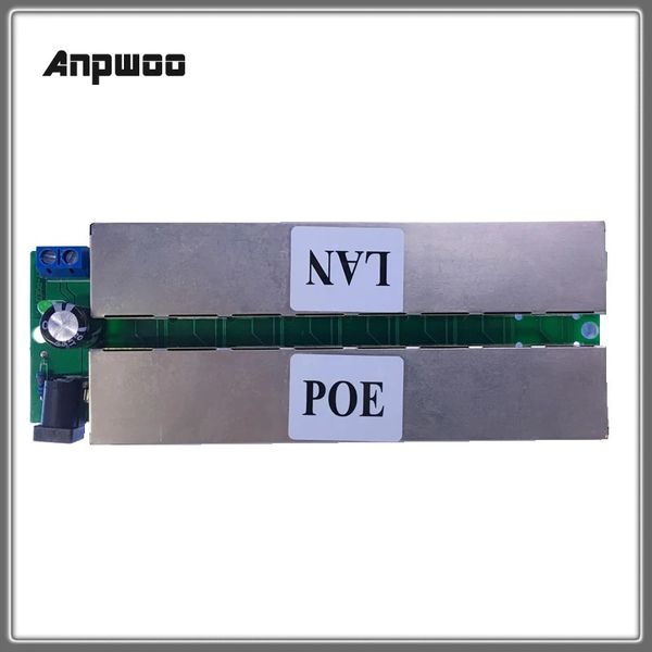 Nuevo 2024 4 LAN+4 POE (8 LAN+8 POE) Puertos Adaptador pasivo Potencia de alfiler sobre Ethernet Poe Módulo Poe Inyector DC 9-48V Cámara IP Poe S3 S4For IP para