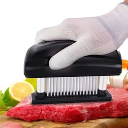 NIEUW 2024 48 BLADES NAALDE NOUNT VLEES MENTIKAARS roestvrijstalen mes Vlees Vlees Beak Steak Mallet Meeder Menterizer Hammer Pounder Kookgereedschap 1.