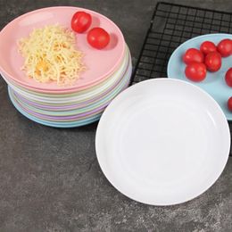 NIEUW 2024 4PCS Eco-vriendelijke biologisch afbreekbare onbreekbare dinerborden Set tarwebestrestaurant Specialty Saucer Plastic voor picknickgerechten