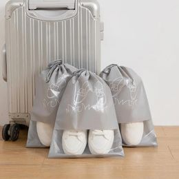 Nouveau 2024 5pcs S / L Chaussures imperméables Sac de rangement Sac de rangement Organisateur de voyage portable Couverture de sac à couverture pour les chaussures imperméables