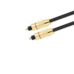 Nuevo cable de fibra óptica de audio de Audio Optical de Head Audio de Heavy Gold 2024 para transmisión de audio Toslink con una interfaz digital superior a 120, para