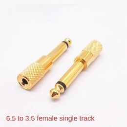 new 2024 635mm to 35mm Gold Plated Adapter Connector with Male Plug and Female Jack Ideal for Audio Devicesfor 6.35mm to 3.5mm connectorfor
