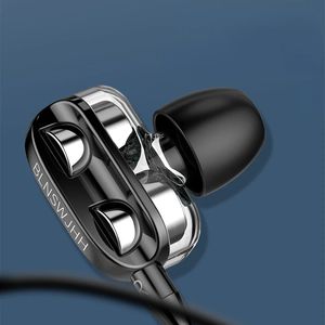 Nouveau 2024 6D STÉRÉO IN-EAR CASSE HEUR HEURS EARPHONE EARPHONNEMENT EN EARPHONE HIFI METAL HIFI AVEC MIC pour Xiaomi Samsung Huawei