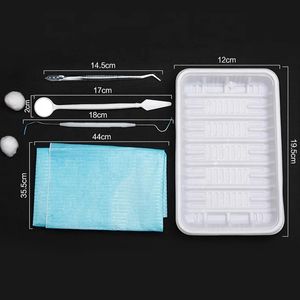 NIEUW 2024 8PCS DENTAAL WEGPASBAAR ORAL PAKKET Mondspiegel Tweezer sond instrument doos wegwerp plastic tandartsbladen 2Size voor kiezen - -