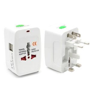 NOUVEAU 2024 ALL IN ONE UNIVERNEL INTERNATIONAL ADAPTER 2 USB PORT WORLD Travel AC Power Charger Adaptateur AU US UK UK EU CONVERTE