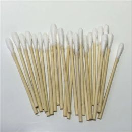 nuevo Kit de primeros auxilios 2024 Anpwoo SwaB SwaB Cotton Cotiche Single Head 8cm / 50 Paquete Coda de algodón de algodón desechable limpio e higiénico.Desechable para