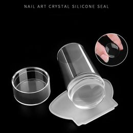 Nouveau modèle de nail art né en 2024 Né en silicone Stamper ENAIL BROCHER DE PLAQUE AVEC AVEC CAP TRAPHER DE NOI