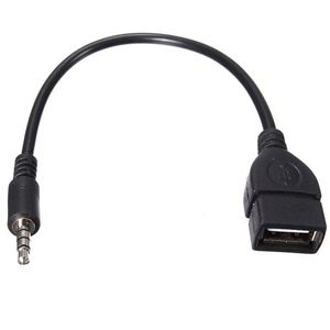 Nieuwe 2024 AUUX Conversion USB-kabel CD-speler MP3 Audiokabel 3,5 mm Audiosronde T-vormige plug om verbinding te maken met u diskfor cd-speler mp3 audiokabel