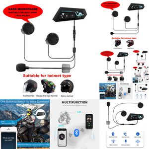 NIEUW 2024 Auto Electronics Bluetooth 5.0 Motorfietshelm Hoofdtelefoon Draadloze motorfiets Handsfree stereo oortelefoon mp3 luidspreker waterdicht met microfoon