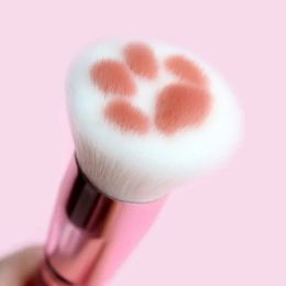 NOUVEAU 2024 Cat Cat Shape Makeup Makeup Brushes mignon Brosse en poudre Cosmetics Cosmetics Powder Blush Fidow Corpelle Brush Brush Beauty Tool pour chat pour