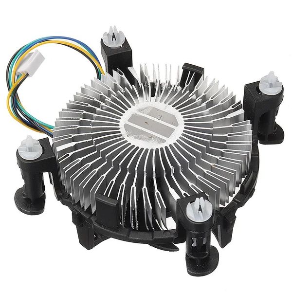 NOUVEAU 2024 Computer CPU ventilateur refroidisseur de chaleur original Core d'aluminium Original E97379-001 2400rpm ventilateurs Vitesse pour le dissines de chaleur Intel 1156/1155/1151/775