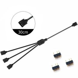 NIEUW 2024 COMPUTER MOEDER BORD RGB SPLICE SYNCHRONOUS KABEL 12V 4-PIN EXTENSIE TCABLE 5V argb 3-pins hub voor Asus Gigabyte MSI RGB Fusion voor