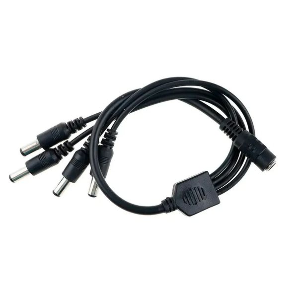 Nuevo cable de alimentación 2024 DC Power Jack 5.5x2.1mm CC 1 hembra a 2,3,4,5,6,8 adaptador de divisor de enchufe masculino para la cámara CCTV de seguridad y la tira LED para