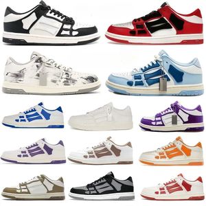 Nouveau 2024 Chaussures de créateurs Chaussures de mode Chaussures décontractées Squelette os coureur haut top squelette squelette femmes hommes luxe bleu rouge blanc noir vert gris gris original 35-46