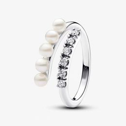 Nieuwe 2024 Designer trouwring voor vrouwen sieraden cadeau klassieke ketting armband fit pandoras games van tronen gekweekte parels stenen open ring oorbellen ingesteld met doos