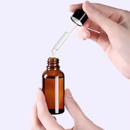 Nieuwe 2024 DROPPER-flessen 5 ml-100 ml reagens oogdruppel barnsteenglas aromatherapie vloeistof pipet fles navulbare flessen travelfor reagens oog