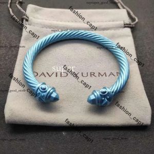 Nieuwe 2024 Dy Desginer David Yurma Sieraden Top Kwaliteit Bracelet Simple en Elegant Popular Woven Twovened Rope Fashion Ring David Bracelet Punk Jewelry Chrome 443