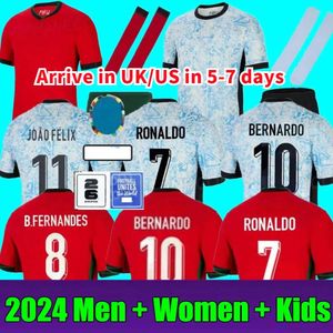 Nieuwe 2024 Euro Cup Portuguesa Portugal voetbaltruien Ronaldo Joao Felix Pepe Bermardo B.Cernandes Camisa de Futebol 24 25 J.Moutinho voetbalshirt Mannen Kit