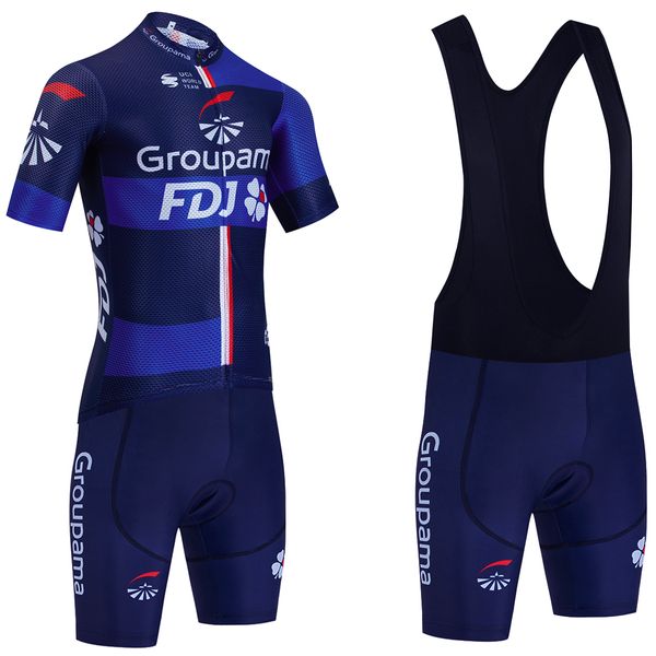 Nuevo 2024 FDJ Ciclismo Jersey bicicleta pantalones cortos conjunto hombres mujeres UAE equipo secado rápido Pro Ciclismo Maillot Jersey 20D pantalones con peto ropa