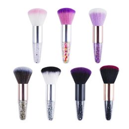 new 2024 Flower Nail Brush for Manicure Rose Nail Art Brush Nail Accesories Tools Popular Round Small Gel Polish Dust Cleaning Brushes -for