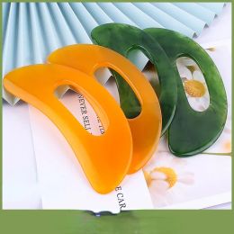 Nuevo 2024 Guasha Board Resin Beeswax Massager Rasper Chino Gua Sha Herramienta para el cuello de la cara Terapia de masaje de presión de acupuntura del cuerpo para la espalda para la espalda para